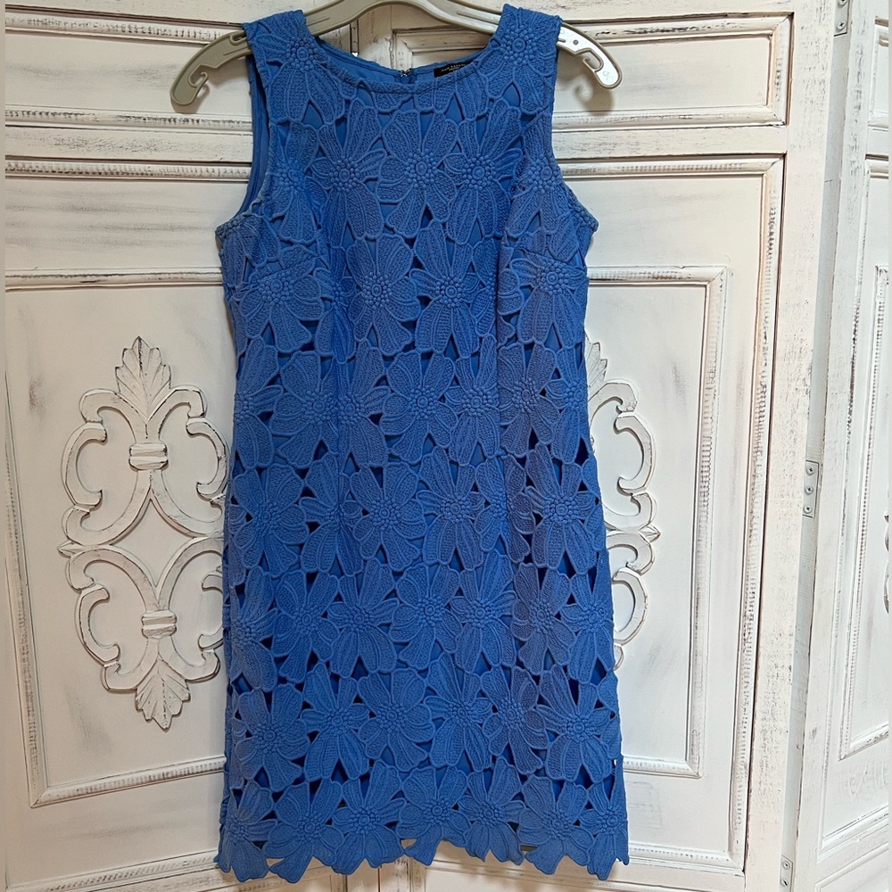 Ann Taylor Periwinkle Lace Dress